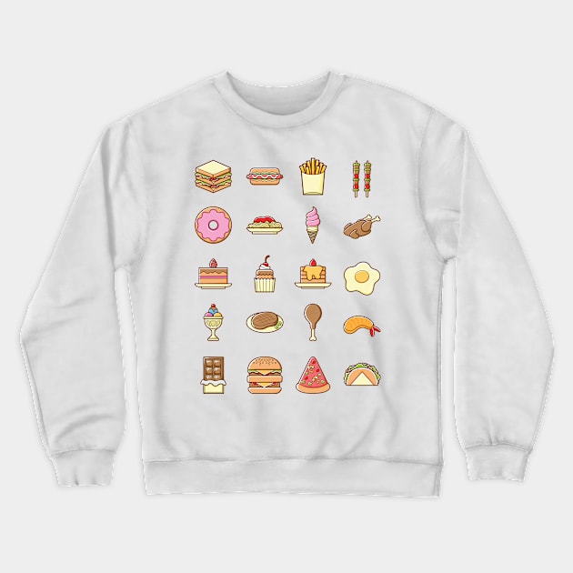 Time For EAT Crewneck Sweatshirt by ginanperdana